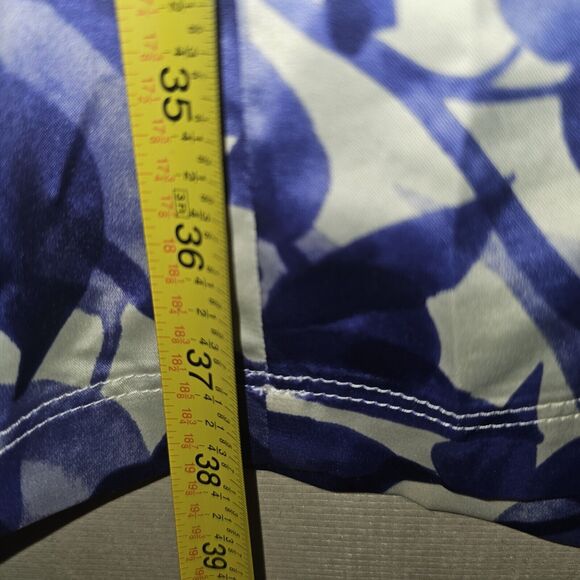 Simply Vera Wang Mini Dress Sz M-Purple/Black Abstract Sleeveless Stretch Tie Bk - Picture 10 of 11